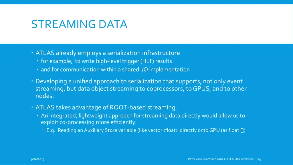 streaming data