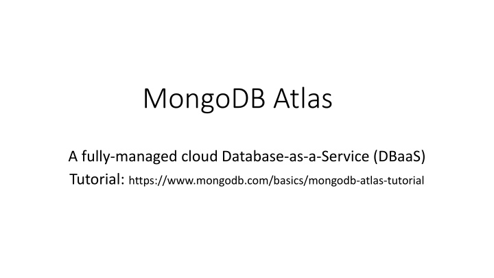 mongodb atlas