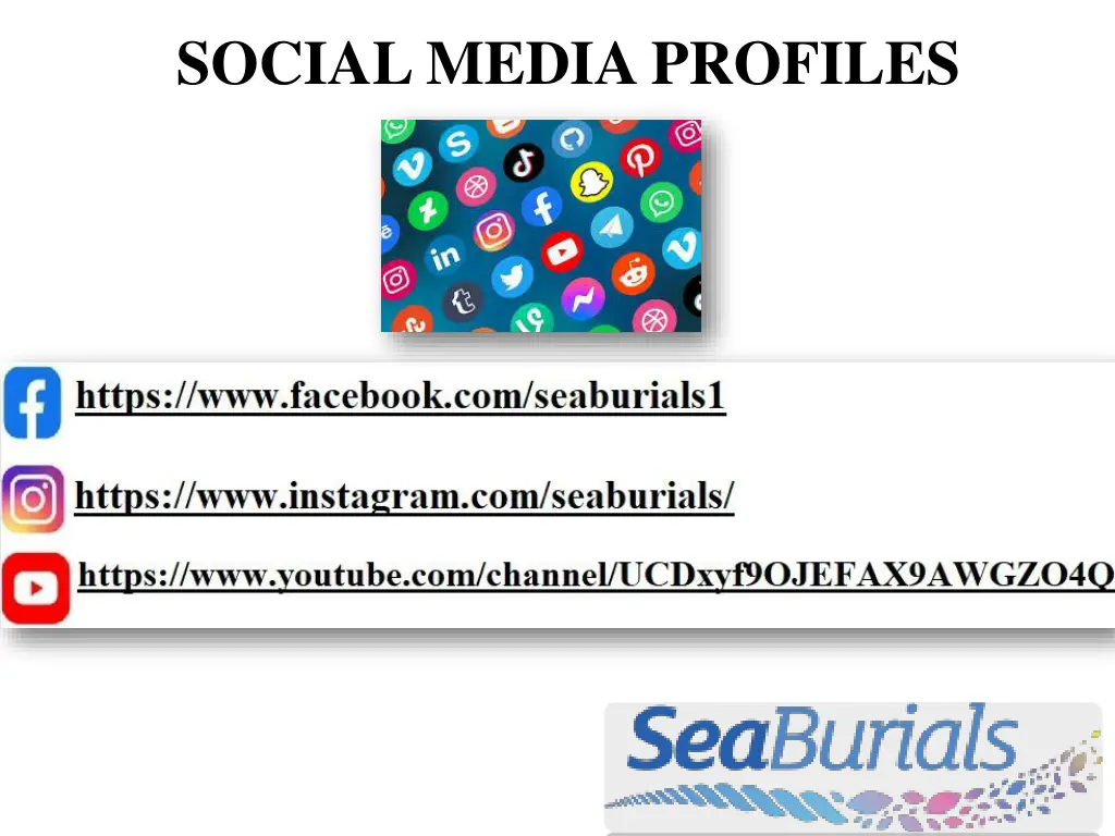 social media profiles