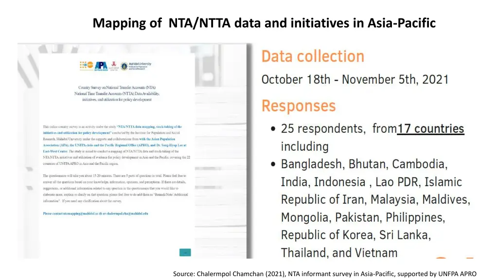 mapping of nta ntta data and initiatives in asia