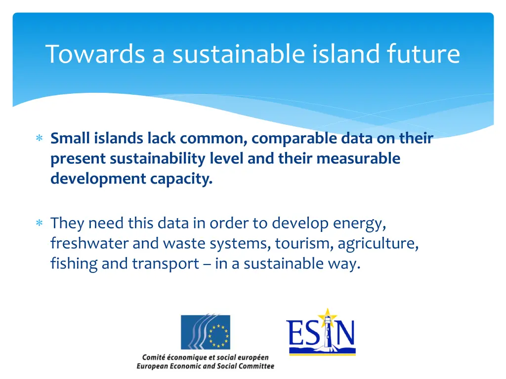 towards a sustainable island future