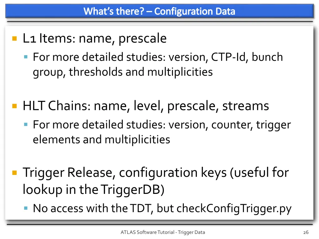 what s there configuration data 1