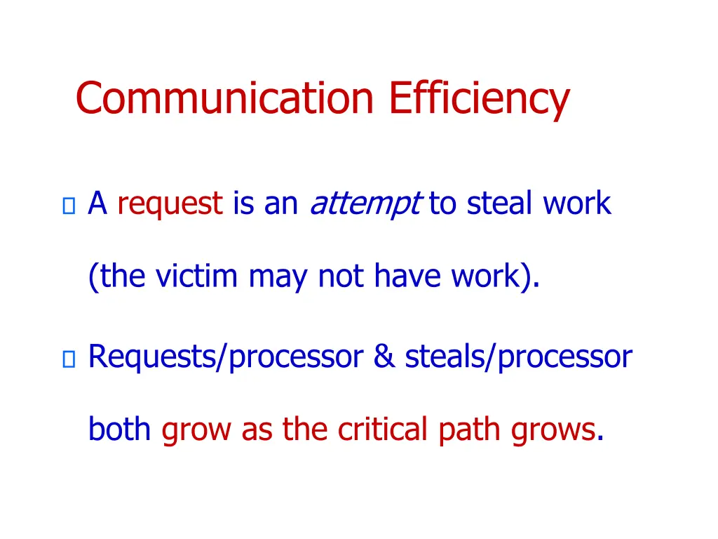 communication efficiency