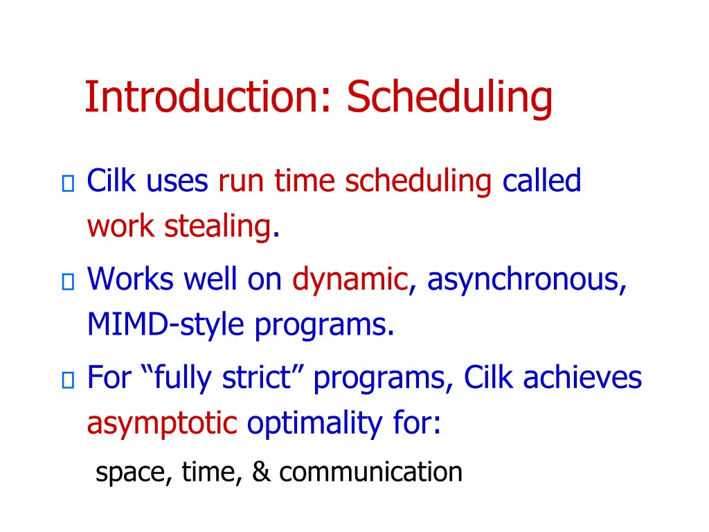 introduction scheduling