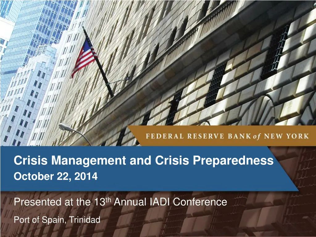 crisis management and crisis preparedness october