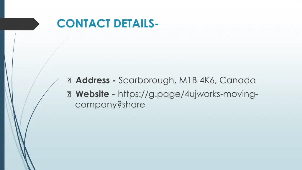 contact details