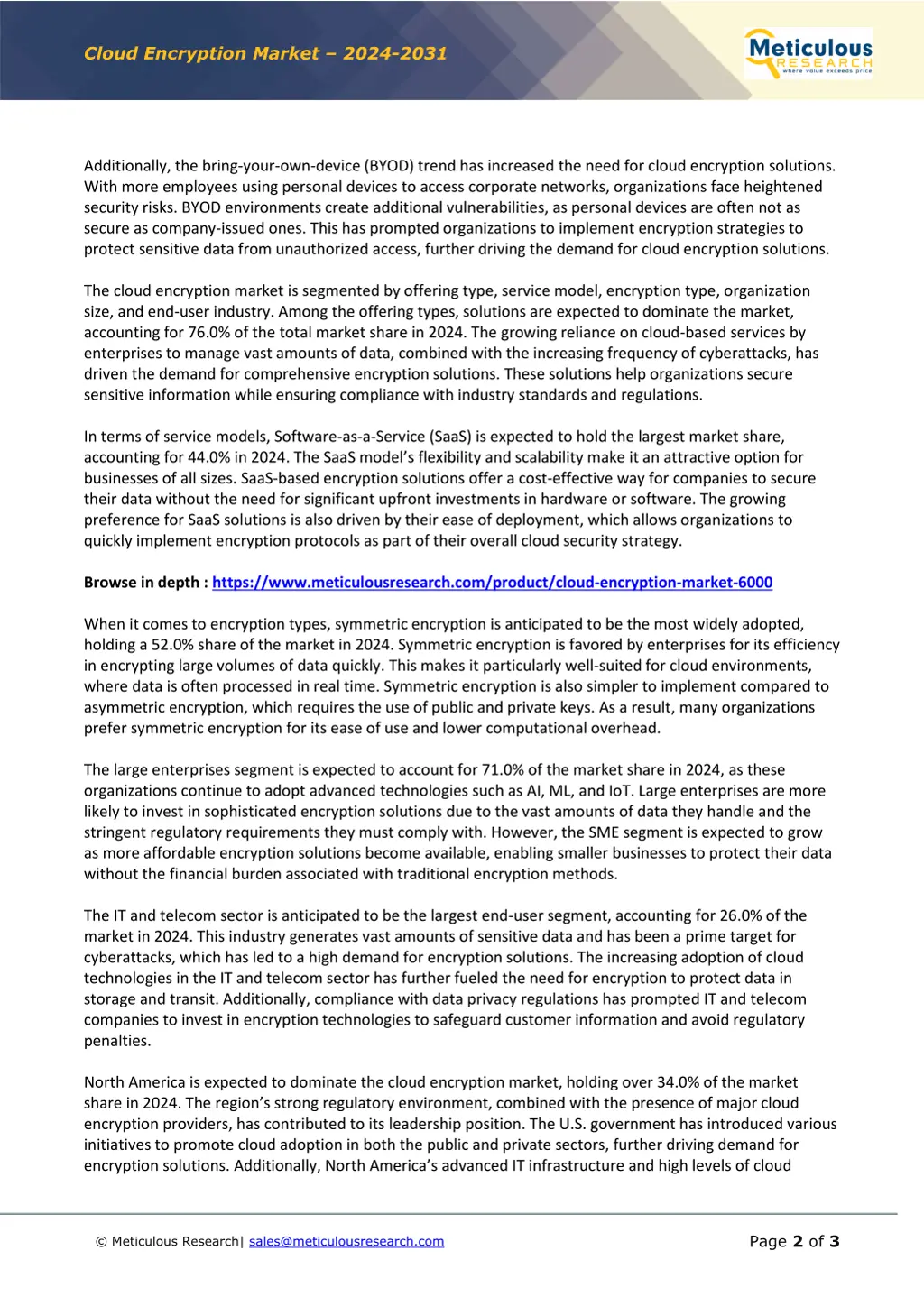 cloud encryption market 2024 2031 1