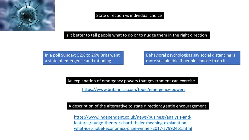 state direction vs individual choice