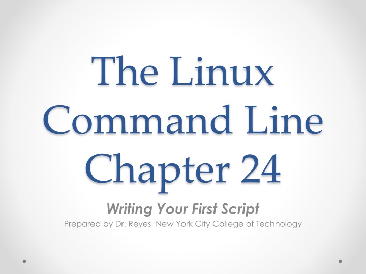 the linux command line chapter 24 writing your