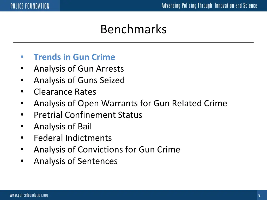 benchmarks