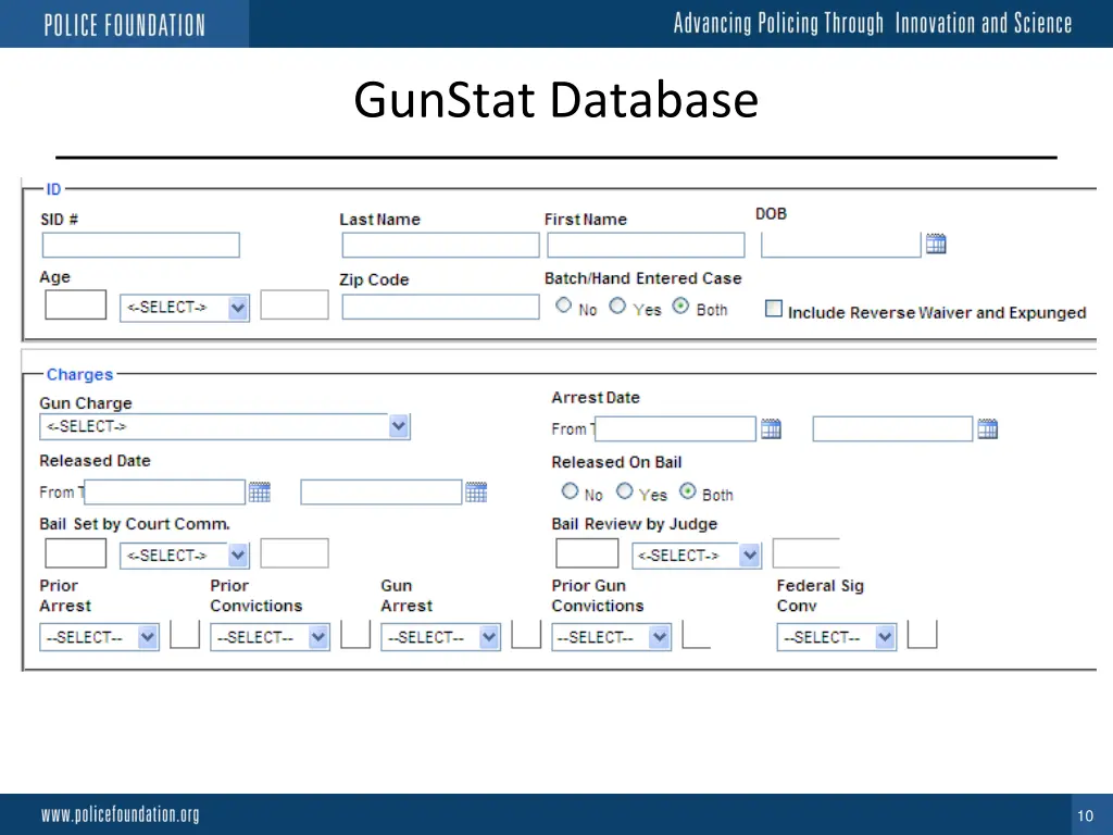 gunstat database