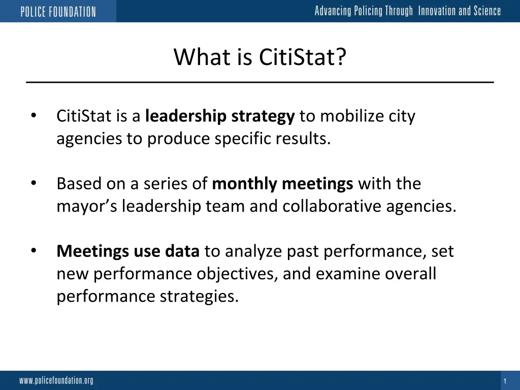 what is citistat