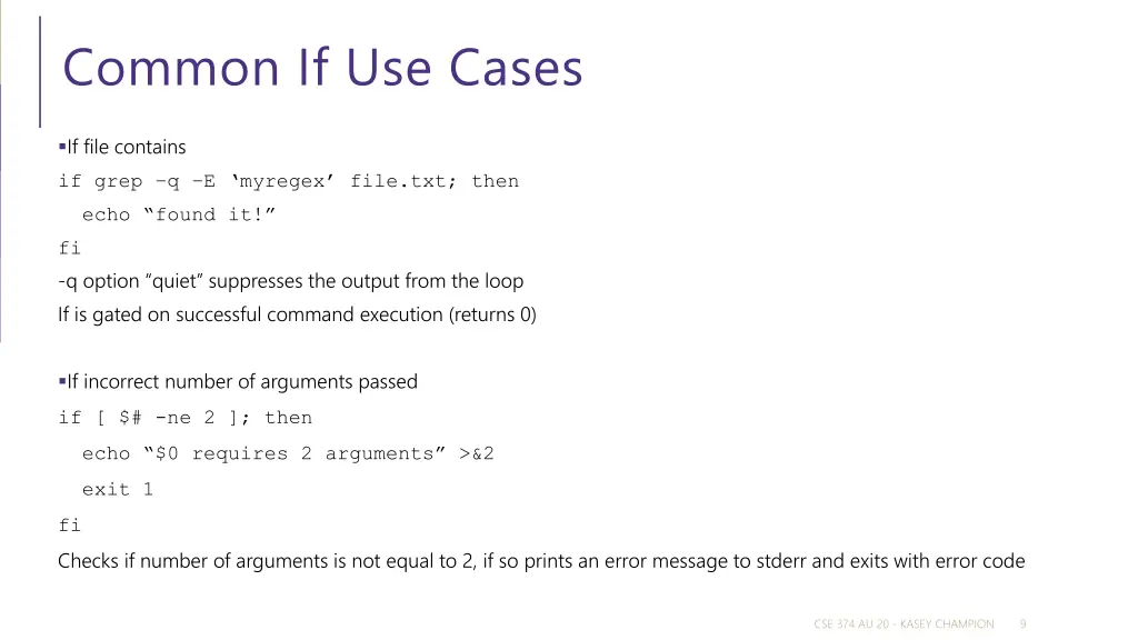 common if use cases