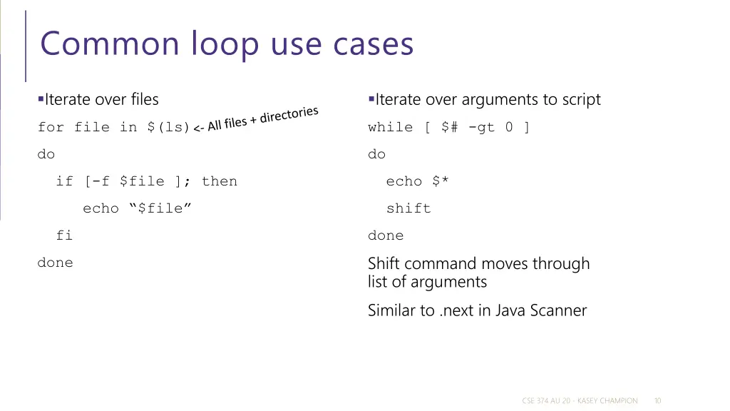 common loop use cases