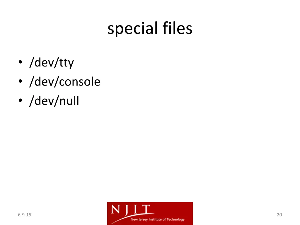 special files