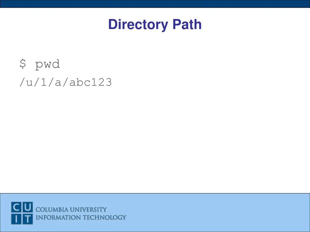 directory path