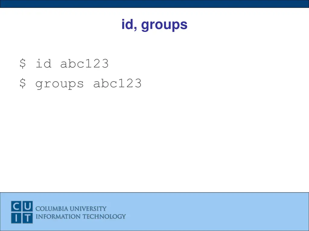 id groups