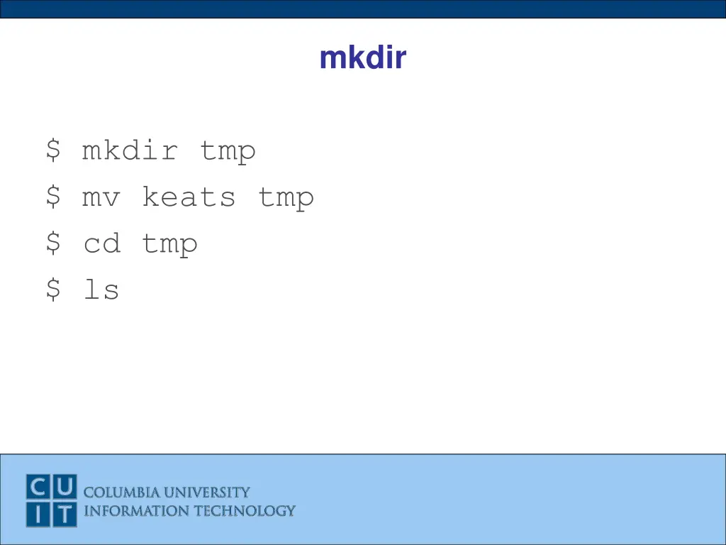 mkdir