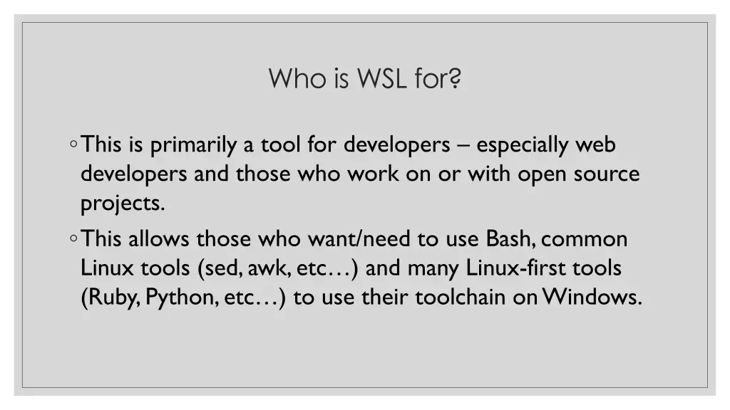 who is wsl for