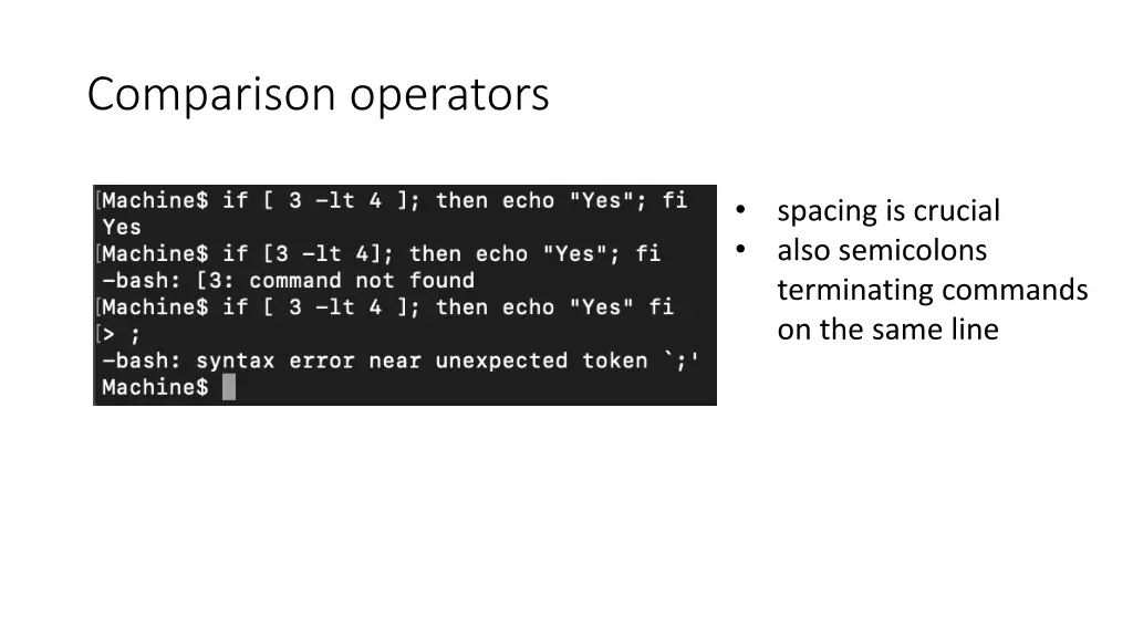 comparison operators 1