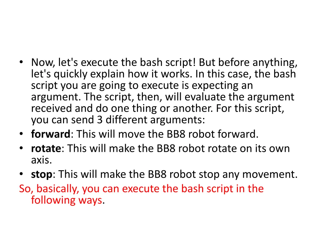 now let s execute the bash script but before