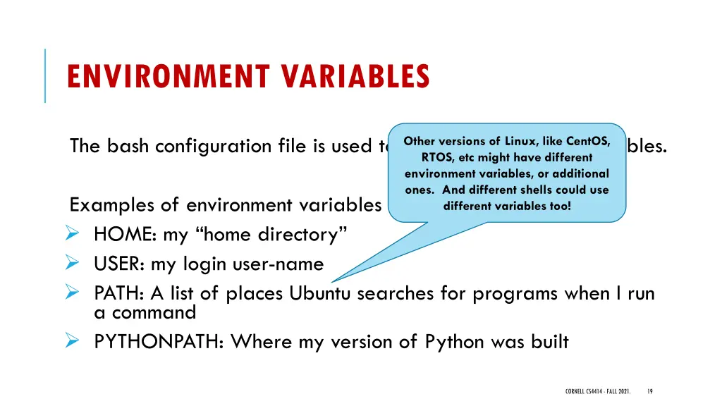 environment variables 1