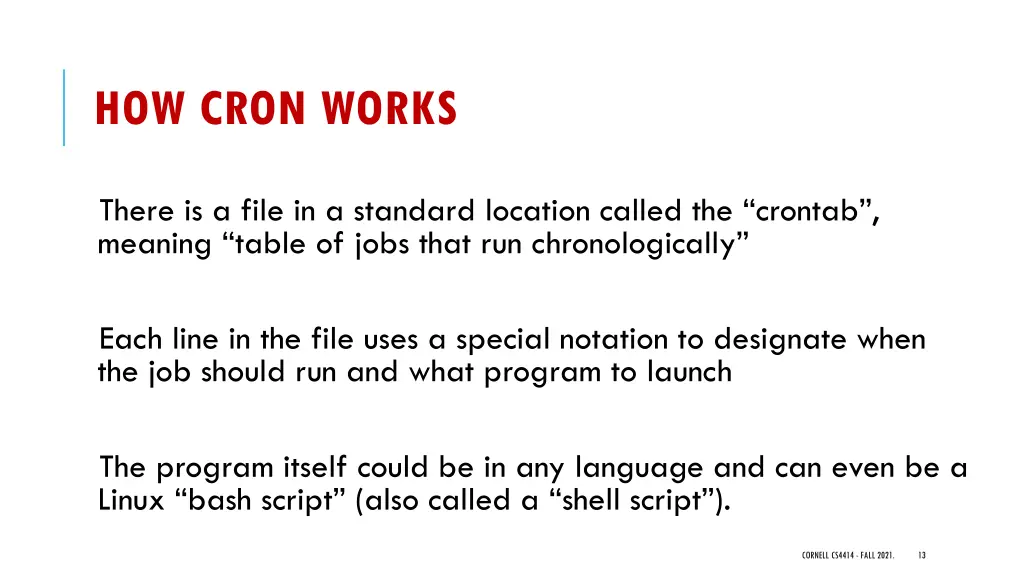 how cron works