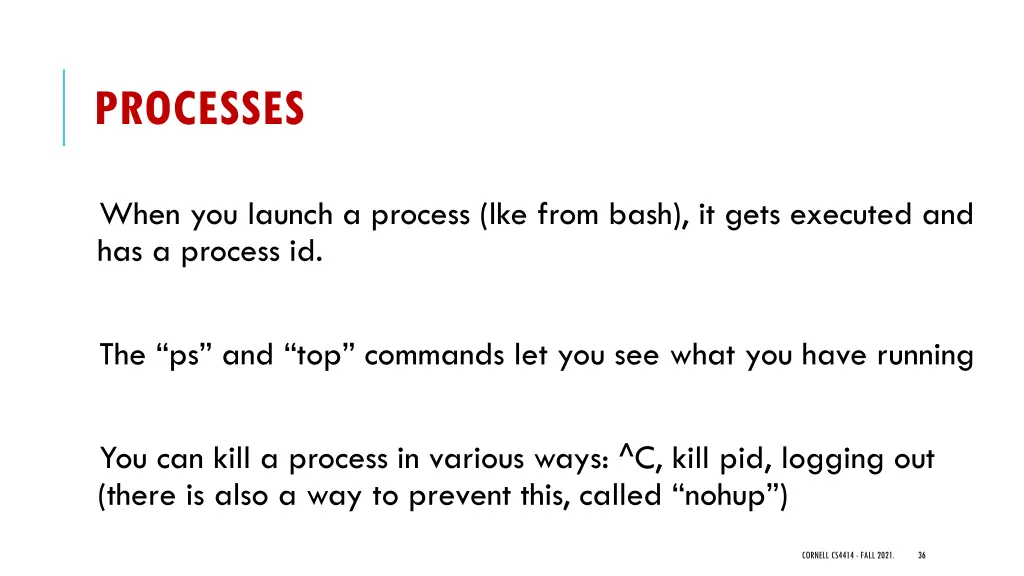 processes