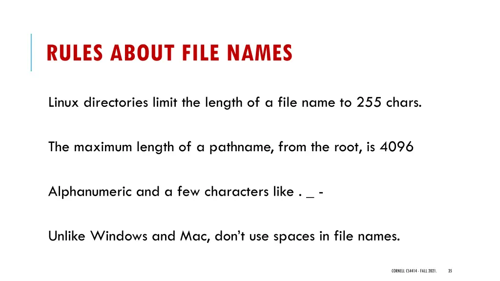 rules about file names