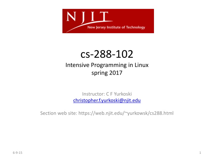 cs 288 102 intensive programming in linux spring