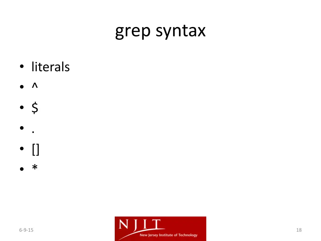 grep syntax