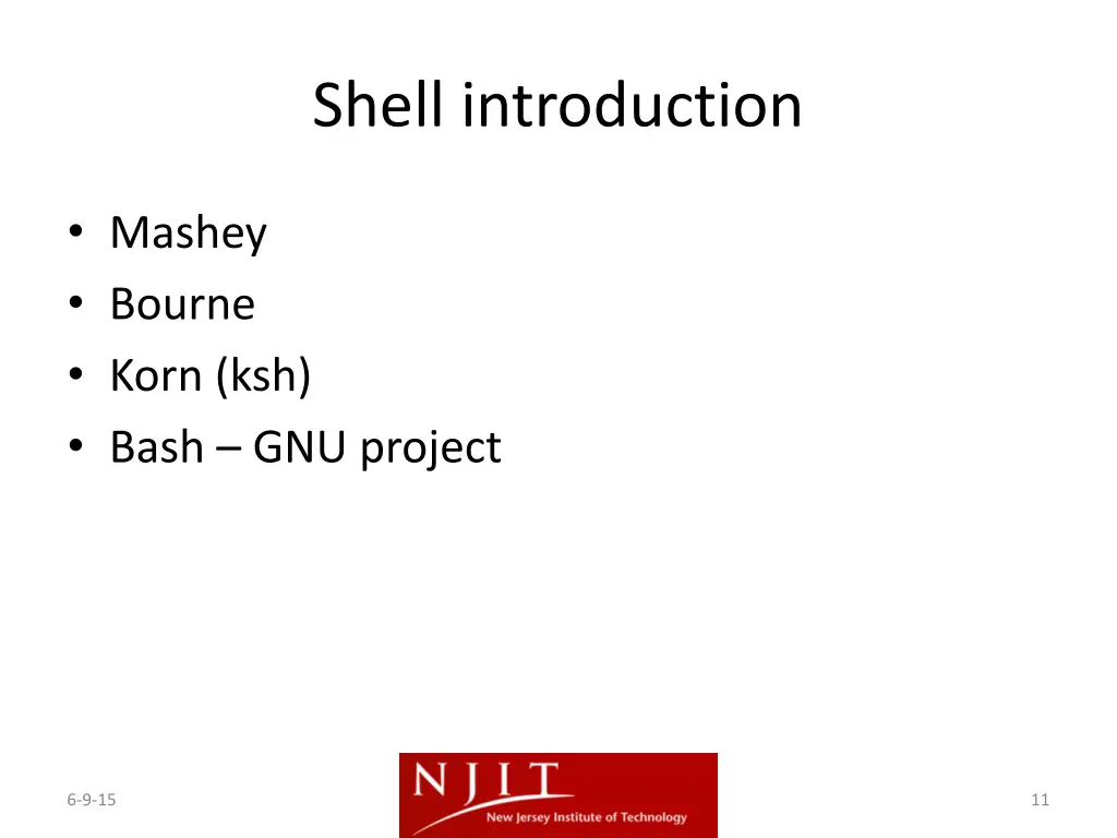 shell introduction