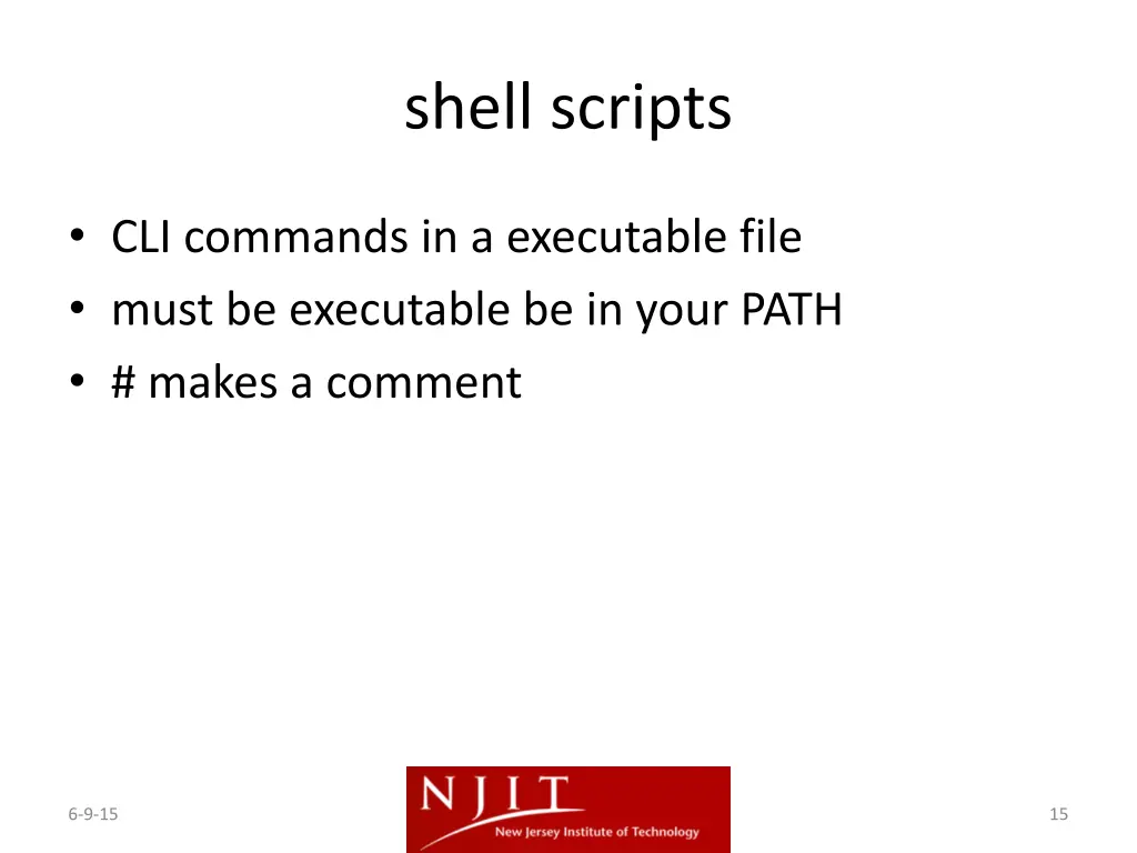 shell scripts