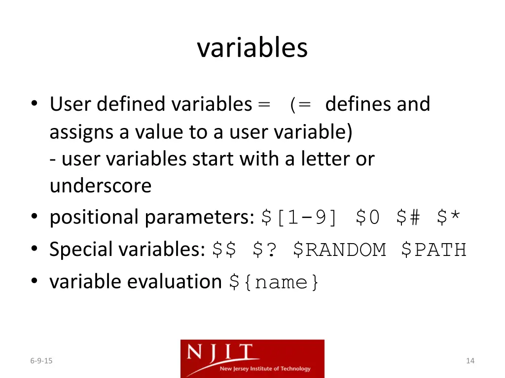 variables