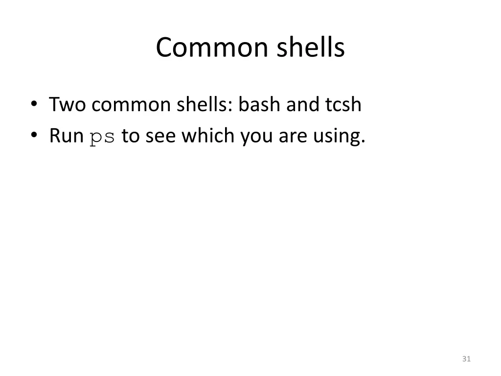 common shells