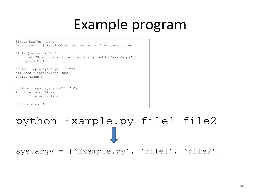 example program 1