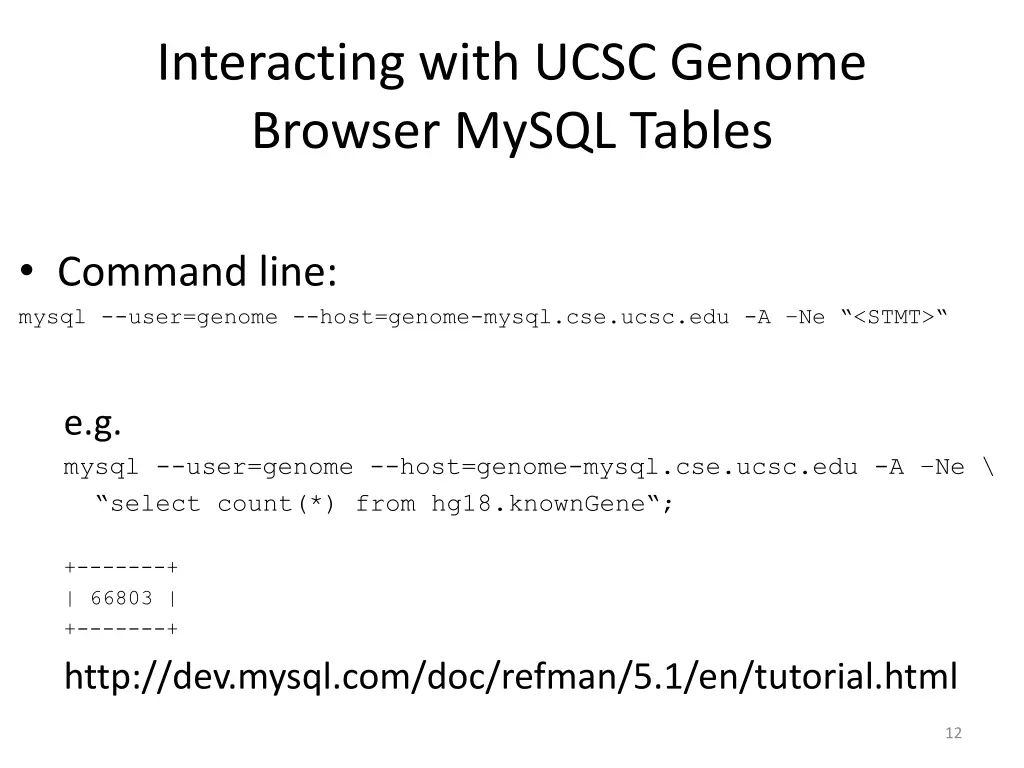 interacting with ucsc genome browser mysql tables