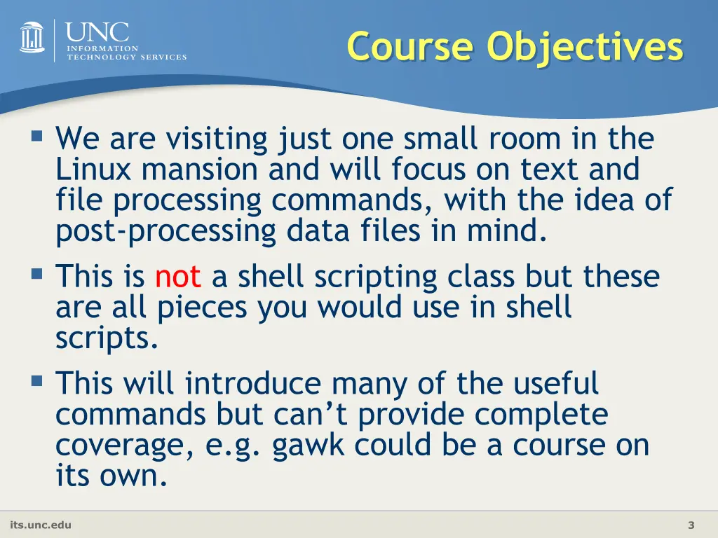 course objectives