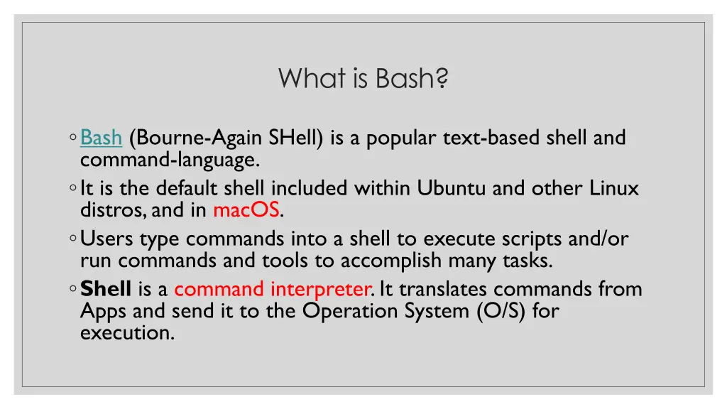 what is bash