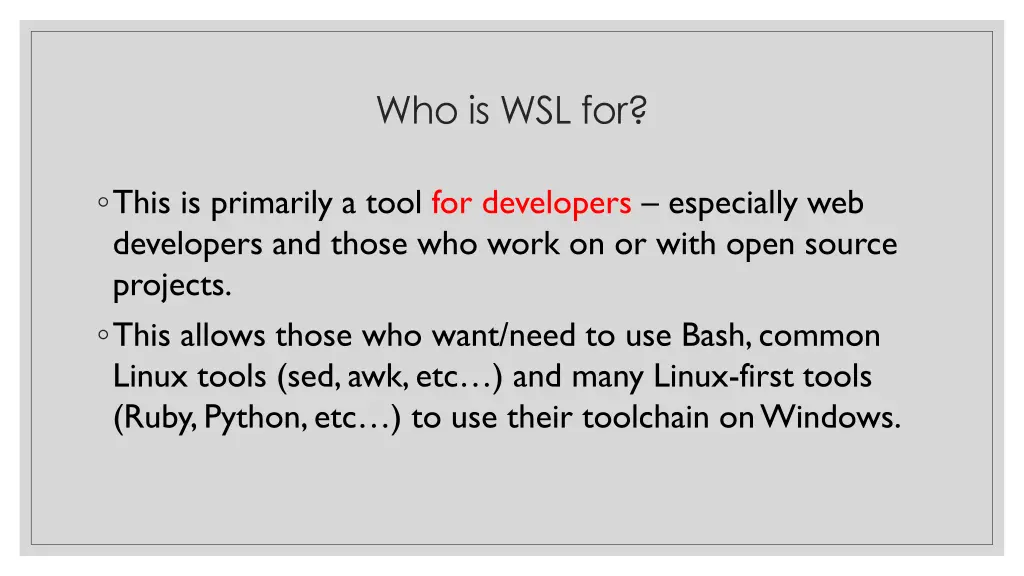 who is wsl for