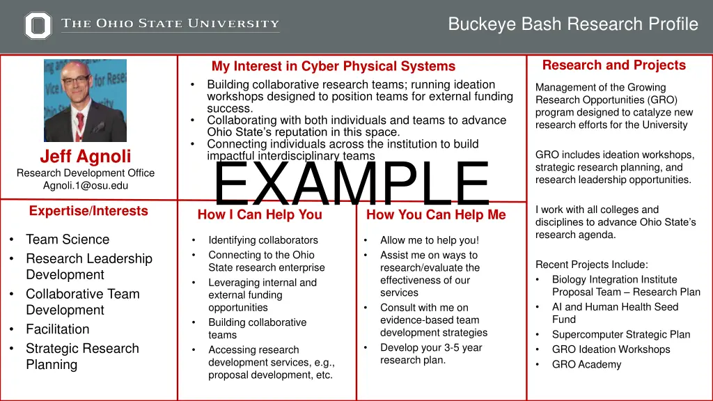 buckeye bash research profile