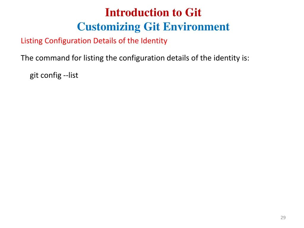 introduction to git customizing git environment 2