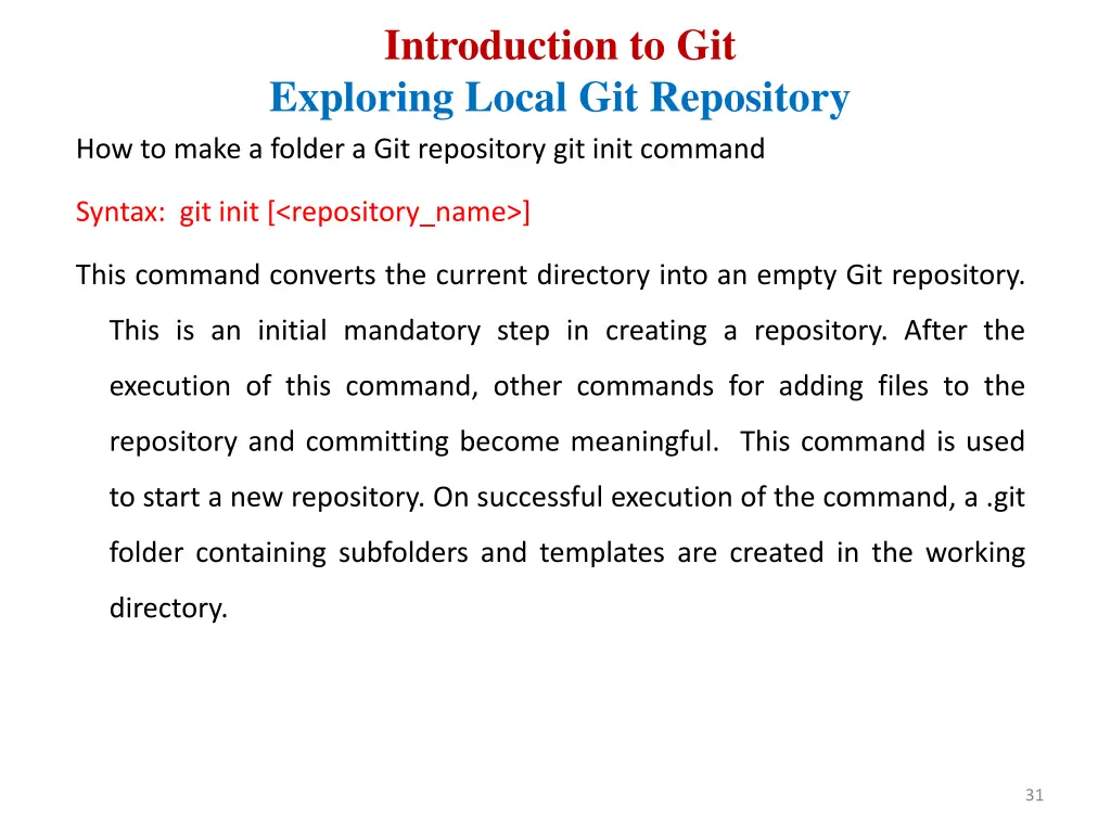 introduction to git exploring local 1