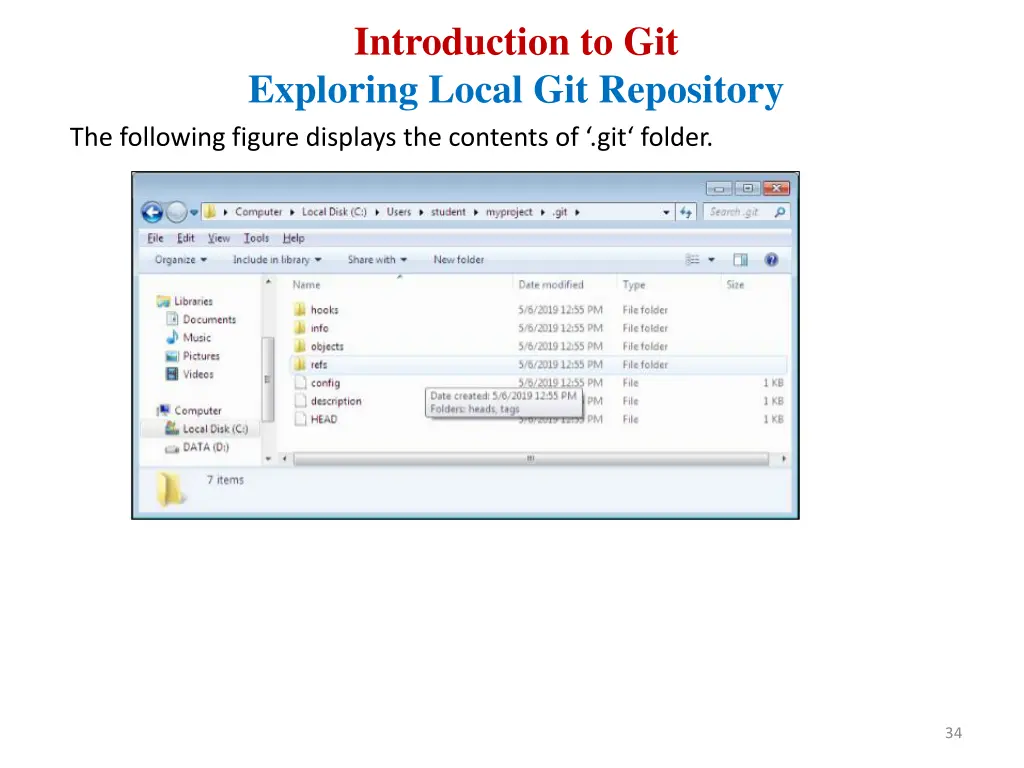 introduction to git exploring local 4