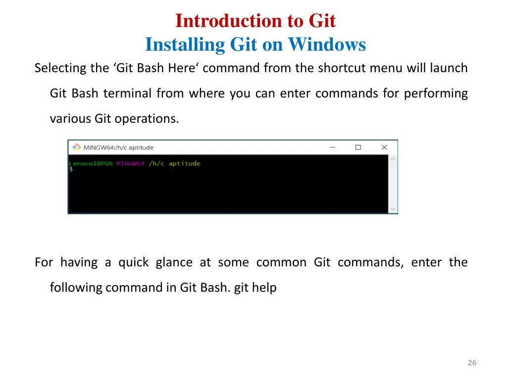 introduction to git installing git on windows 6