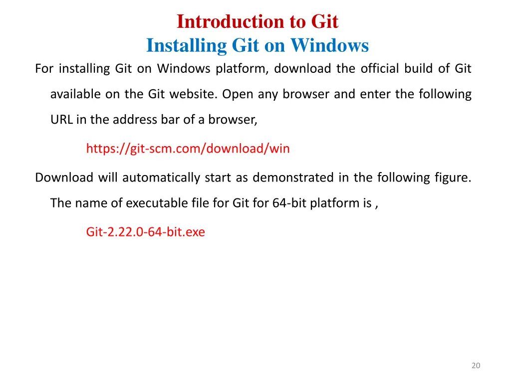 introduction to git installing git on windows