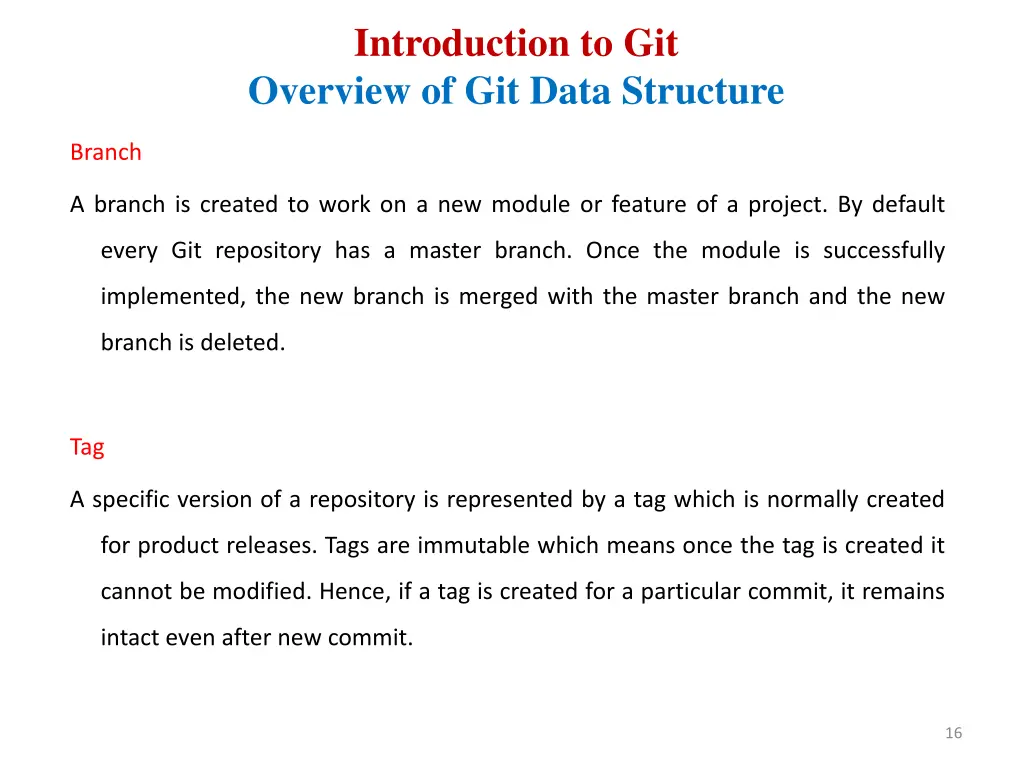 introduction to git overview of git data structure 1