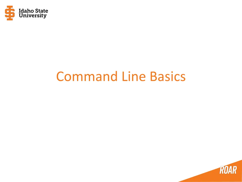 command line basics