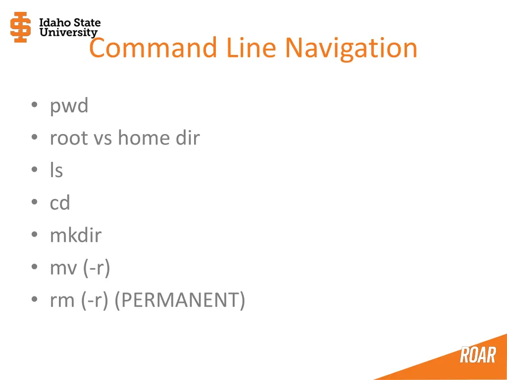 command line navigation