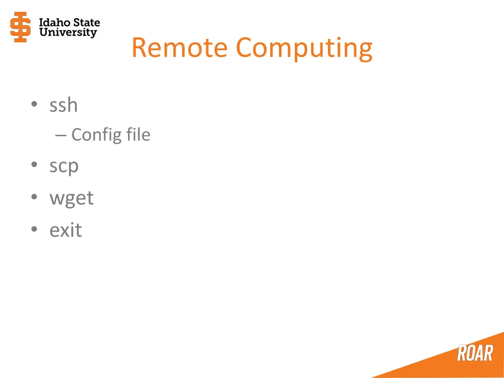 remote computing